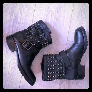 Valentino Studded Moto Boots